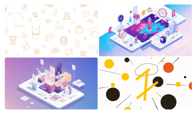 Креа плоская иллюстрация